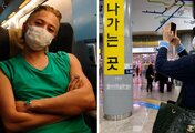 G-Dragon surprises fans by riding the KTX after his Busan schedule as his makeup free look and simple travel style draw attention