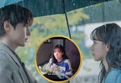 Hwang In Yeop and Lee Hyeri hide together in a bathroom as their emotional reunion romance takes a surprising turn in “Dream to You”
