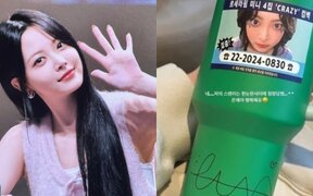LE SSERAFIM's Eunchae's Tumbler Autograph Criticism Cleared Up by Staff: “I Asked Her to Sign It”