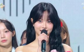 LE SSERAFIM’s Hong Eunchae Bids Emotional Farewell as 'Music Bank' MC