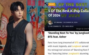 BTS Jungkook’s 'Standing Next to You' Makes It to U.S. Media's Top 5 K-Pop Collabs of 2024 – Here's Why It's a Global Hit