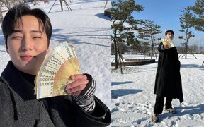 DAY6’s Young K Flaunts His Cash While Smiling Brightly with a Stack of 50,000-Won Bills – Fans Are Loving It