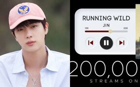 BTS's Jin Shatters Records Again! "Running Wild" Surpasses 200 Million Streams on Spotify - Check Out His Powerful Global Impact