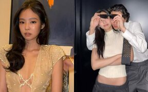 BLACKPINK's Jennie gets a surprise back hug from American singer Dominic Fike —Netizens wonder: "Are they dating?"