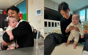 Ju Ji Hoon’s Adorable Moment with Baby Steals Hearts - You Won’t Believe How He Looks Holding Jang Su Won’s Daughter