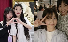 IU melts hearts by helping young actress Kim Tae Yeon pick a dress for her first awards show and even goes shopping with her