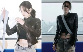 Jeon Jong Seo shows off crazy tiny waist in new photos — fans are shocked how loose her skirt looks