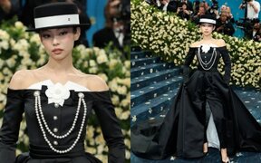 Jennie walks the Met Gala red carpet like a queen in a custom Chanel outfit that took over 300 hours