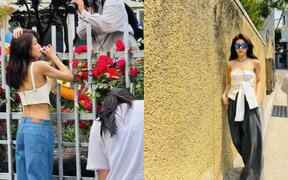 46-year-old Ha Ji Won stuns fans by showing off her toned body in crop top and jeans