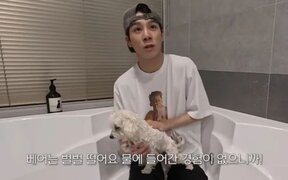Jung Dong Won gives his dog a luxury bath in a jacuzzi inside his 2 billion won house—and fans can’t believe how gentle he is