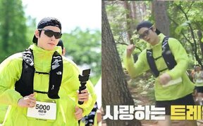 Cha Eun Woo runs through mountains and fans say he looks like he walked out of a photoshoot
