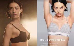 Nana stuns in Calvin Klein underwear shoot with powerful model vibes