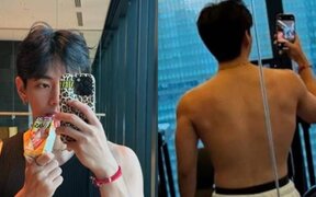 BTS’s V shows off sexy back muscles and toned body in gym photos, tells fans “I take care of myself” with a wink