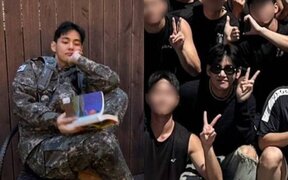 BTS’s V rushes back to Korea just 40 days after discharge to support his military junior
