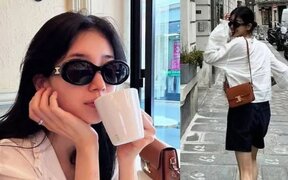 Suzy captures hearts in Paris with her flawless Celine outfit