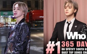 BTS's Jimin makes history as ‘Who’ stays No.1 on Spotify Korea for 365 days straight