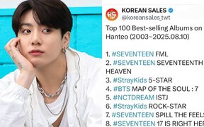 BTS’s Jungkook makes history as ‘GOLDEN’ becomes #1 best-selling solo album on Hanteo from 2003 to 2025
