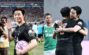 Park Seo Joon shares touching hug with Son Heung Min at emotional farewell match — “I couldn’t sleep thinking about it”