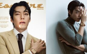 Kim Woo Bin bites a matchstick and proves his aura is on another level with legendary Esquire Singapore pictorial