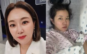 Kim Ji Hye rushed to emergency room after preterm labor scare as she pleads with unborn twins not to come out yet