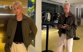 Woo Tae turns heads at Gucci event with sharp fashion and strong aura