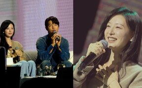 Kim Ji Won’s surprise visit to Song Joong Ki’s fan meeting has everyone talking — “I hope we reunite in a romance again”