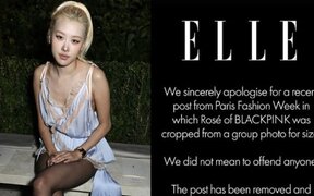 ELLE UK explains why BLACKPINK's Rosé was cut from Paris Fashion Week photo and says there was no intent to insult