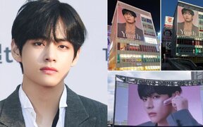 BTS V takes over Tokyo winter with massive ice rink ads as fans rush to see his stunning campaign photos
