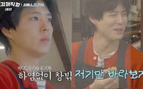 Park Bo Gum looks out the window in disappointment as his barbershop opens with zero waiting customers on day one
