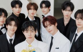 ZEROBASEONE sends a meaningful message to Zerose as blue rose bouquet poster for “RE FLOW” is revealed