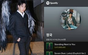 BTS's Jungkook marks his second 1.4 billion-stream hit with “Standing Next to You” and breaks another major record