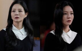 "Phantom Lawyer" Lee Som shows striking dual charm on set as she transforms from bright smile to intense acting in cherry blossom ending scene