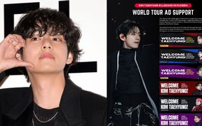 BTS V receives a warm welcome in Tampa as fans prepare a week-long billboard support and special concert gifts