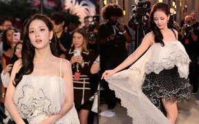 BLACKPINK’s Jisoo steals the spotlight at Dior Cruise Show with her elegant black and white dress among Hollywood stars