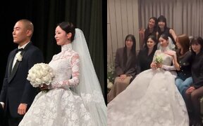 Yoon Bomi and Rado marry after 9 years of dating as Apink members cry, Hong Yoo Kyung attends, and Son Na Eun’s absence gets noticed