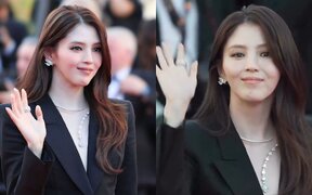 Han So Hee stuns in a bold all black look as she makes her first Cannes red carpet appearance
