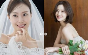 Moon Chae Won wows fans with elegant wedding dress photos as groom stays unseen