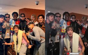 IShowSpeed screams “Oh my God, it’s BTS” and does a backflip after meeting the group backstage at the 2026 World Cup final