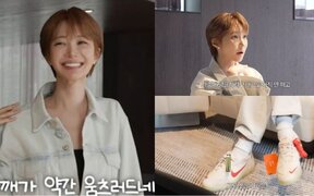 Go Joon Hee keeps the tag on her G-Dragon collaboration shoes and jokes she may resell them if the price rises