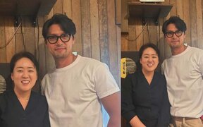 Hyun Bin's simple white T-shirt and glasses look leaves fans talking after surprise visit to 'Culinary Class Wars Season 2' chef's restaurant