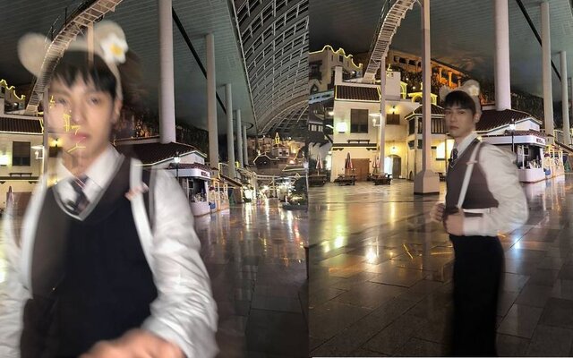 MONSTA X's Minhyuk Looks Adorable at Lotte World in School Uniform, While Fans Get Excited for Full Group Comeback in Just 4 Months