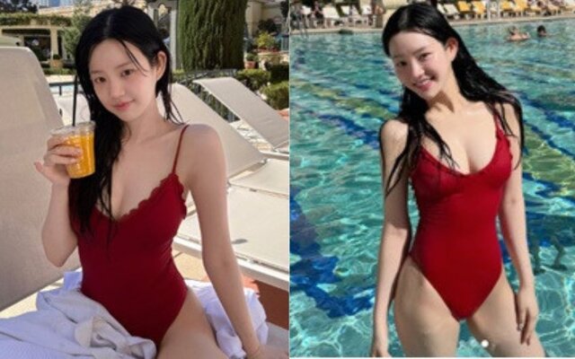 Lee Yoo Bi Shocks Fans with Stunning Swimsuit Photos from Las Vegas: "How Is She 43kg?"