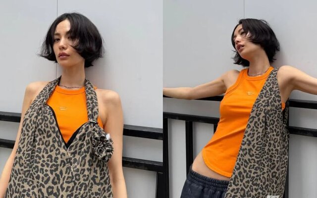Nana turns heads with bold no-bra look in street fashion pics