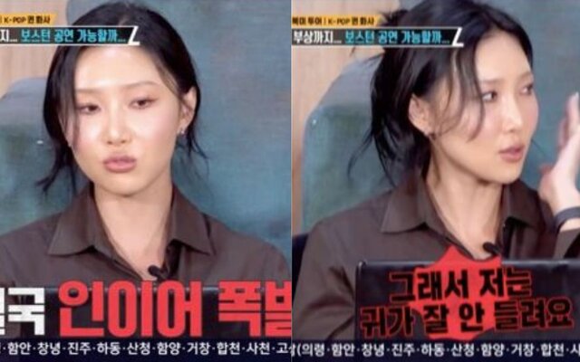 Hwasa says her eardrum is damaged after loud fan screams made her in-ear explode