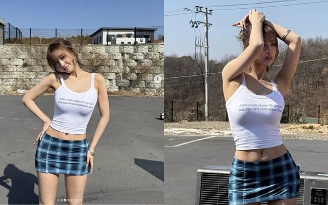 TWICE’s Momo stuns fans with her flawless figure in crop top and mini skirt