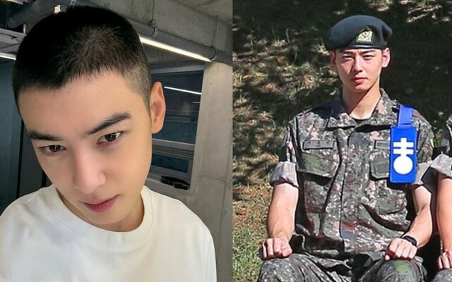 ASTRO’s Cha Eun Woo spotted at military training camp looking sharp and dignified with a commander armband