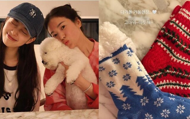 Suzy surprises Song Hye Kyo with a sweet winter gift as the two top stars warm hearts with their true friendship