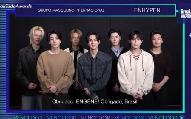 ENHYPEN shows massive global power as they win International Male Group at Brazil’s ‘BreakTudo Awards 2025’