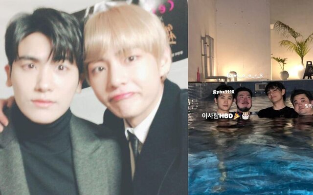 BTS V melts fans as he celebrates Park Hyung Sik’s birthday with unexpected pool photos that show their strong friendship