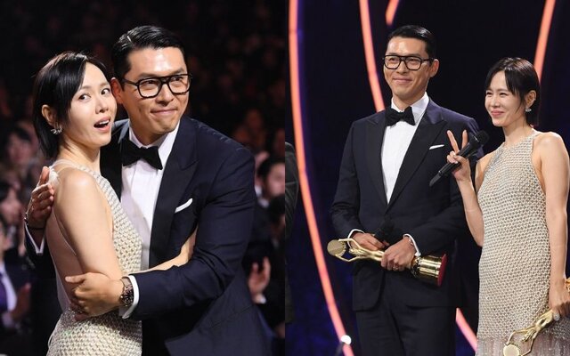 Hyun Bin and Son Ye Jin attend awards show together for the first time since marriage and show sweet moments side by side